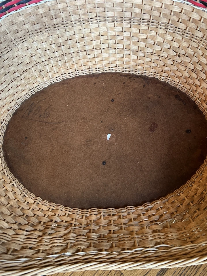 Cesta de mimbre retro cama para mascotas cachorro gato boho vintage Foto 3 de 4