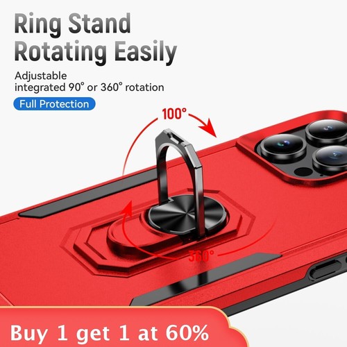 Cell Phone Case For iPhone 16 15 14 Pro Max Plus 13 11 12 XR Rotation Magnetic