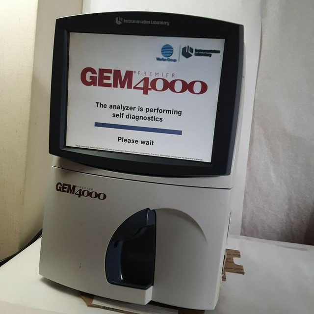 INSTRUMENTATION LABORATORIES GEM 4000 PREMIUM BLOOD GAS ANALYZER VERY