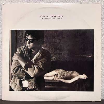 PAUL YOUNG - Between Two Fires (Columbia) - 12'' Vinyl Record LP - EX