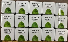 Lot Of 20 Simply Mints Peppermint Tins, Empty And Used. Beading, Sewing, Fishing