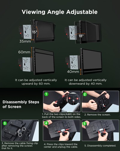 CAM+OBD+DVR+10.1" ANDROID 13 DOUBLE 2 DIN CAR STEREO RADIO Navigation CarPlay FM - Picture 16 of 19