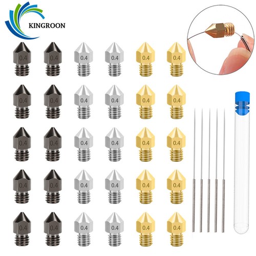 0.4mm MK8 Extruder Nozzle kits For Creality CR10 Ender 3 V2 Ender 5 3D Printer - Picture 16 of 16