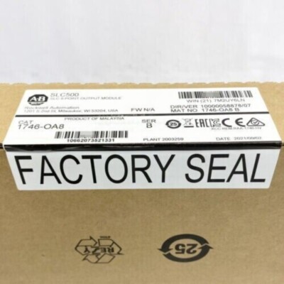 New Factory Sealed AB 1746-OA8 SLC 500 8 Point Output Module 1746OA8