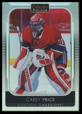 Carey Price 2021-22 O-Pee-Chee Platinum #10 Rainbow Montreal Canadiens