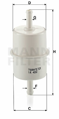 MANN-FILTER WK 4002 Fuel filter for CASE IH,CLAAS,IVECO,NEW HOLLAND - Bild 1 von 1