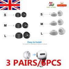 6pcs/3 Pairs Replacement Silicone Ear Tips Buds for Airpods Pro Earpods(S/M/L)