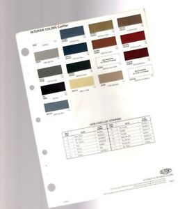 Interior Color Chart