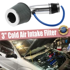 Car Cold Air Intake Filter Alumimum Induction Pipe Power Flow Hose System Kit -