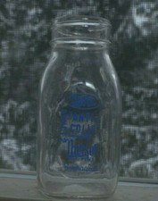 Vintage Davol Glass Bottle 4 Oz ANTI-COLIC Baby Bottle Color Scale Duraglas