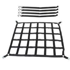 50"x42" 1100LBS Heavy Duty polyester Cargo Net Webbing w/ Cam Buckles For Truck