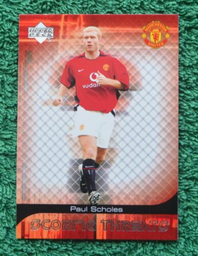 UPPER DECK MANCHESTER UNITED 2002; PAUL SCHOLES - SCORING THREATS No 73 - Picture 1 of 1