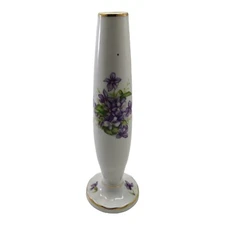 Porcelain Violets Bud Vase Read!!