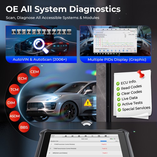 2026 OTOFIX D1 Voiture Professionnelle OBD2 Diagnostiqueur Voiture Scanner TOUS LES SYSTÈMES Codage TPMS - Photo 6/14