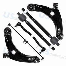 8 Pc Front Lower Control Arm+Ball Joint Tie Rod For 2007 2008-2012 Toyota Yaris