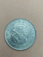 Coin, Sweden, Gustaf VI, 2 Kronor, 1964, AU, Silver
