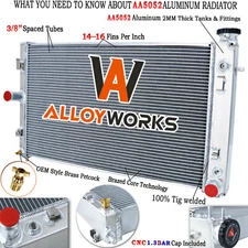 3 Rows Aluminum Radiator For 2005-2006 05 06 Pontiac GTO 6.0L V8 AT GAS