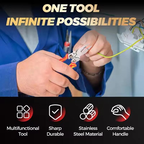 Wire Strippers with Electricity Measurement Function 8in1 Wire Stripping Pliers - Picture 3 of 16