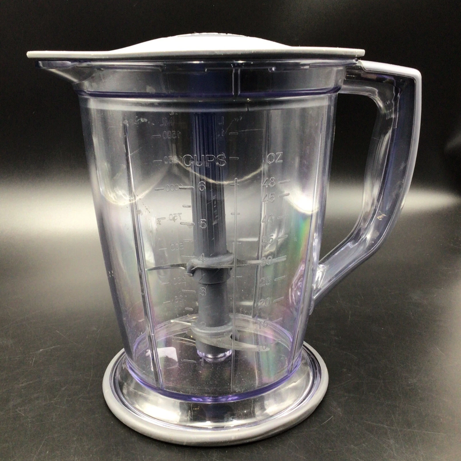 Ninja Master Prep Pro 48 oz Blender Pitcher Lid Replacement Round 6 Cup W/Blade