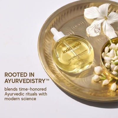 inde wild Champi Hair Oil With Rosemary Oil, Brahmi, Amla, Bhringraj | Ayurvedic