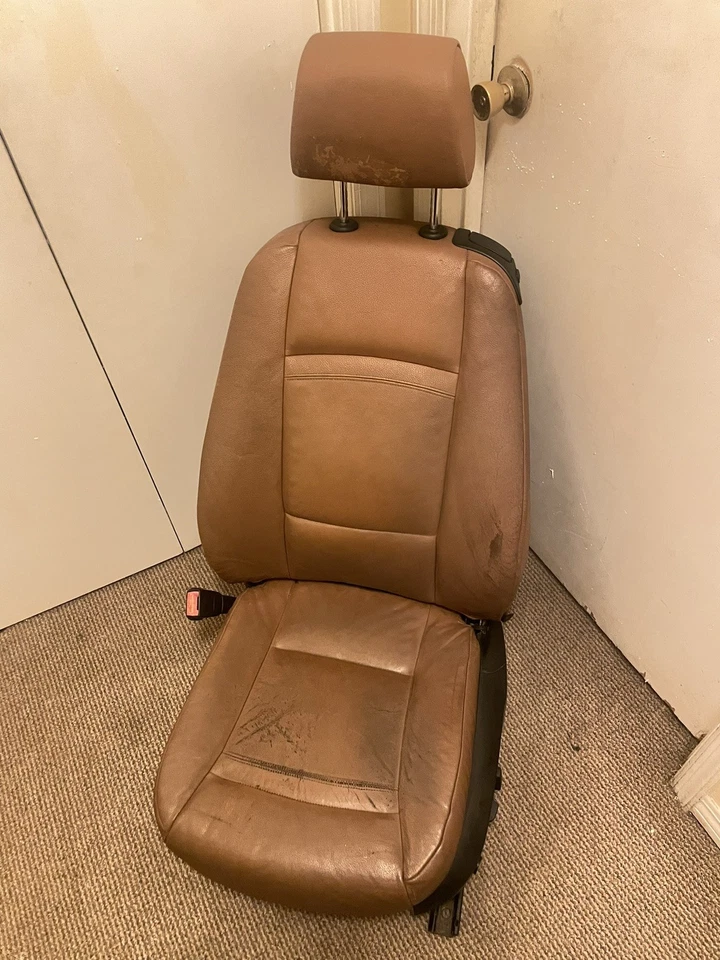 Asientos eléctricos térmicos OEM BMW 328i - Juego de cuero tostado completo (delanteros + traseros) Foto 3 de 4