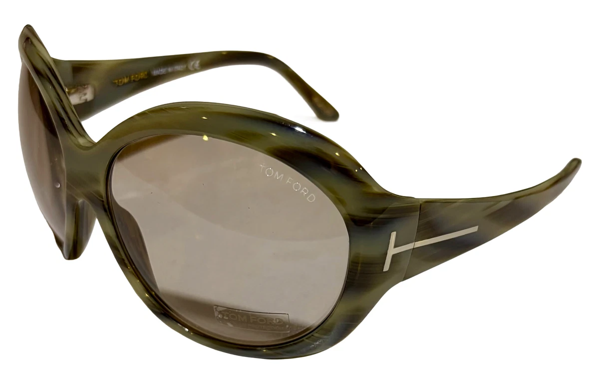 Tom Ford Sunglasses Lucinda TF1212 52N Havana Round Frame Green Lens 48-24-145 Tom Ford Green Sunglasses for Women for sale | eBay main image 3