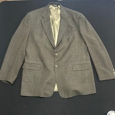Evan-Picone Mens 46L Lambswool Blazer Brown Tan Filenes Sport Coat Vintage
