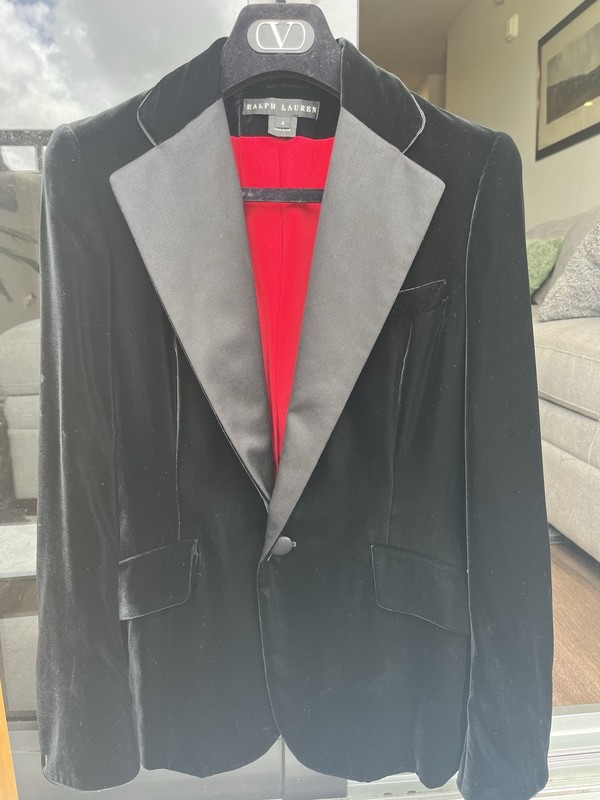 Ralph Lauren luxury jacket, Woman, made in USA. Velvet