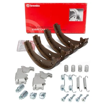 BREMBO Bremsbacken + Federn + Nachsteller Satz für BMW E81 F20 E46 E90 F30 Z4