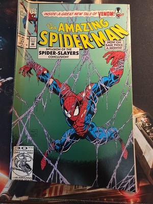 AMAZING SPIDER-MAN #373 VENOM PROMO INVASION OF SPIDER-SLAYERS MARVEL 1993
