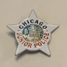 Chicago Police Junior Police Kids Star CPD Pinback