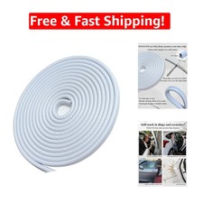 13ft Rubber Car Door Protector - Strong Clips White Trim No Damage 13ft Rubber Car Door Protector - Strong Clips White Trim No Damage
