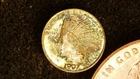 MINIATURE COIN 1907 TEN DOLLAR INDIAN HEAD GOLD PLATE over STERLING SILVER