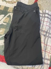J. LINDEBERG Men’s Golf Pants 33x32 Black Lightweight Straight Leg