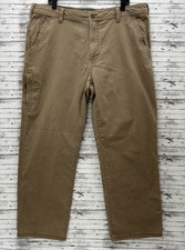 Legendary Outfitters Stretch Canvas Pants Relaxed Men's 40X30 Khaki Outdoor FLAW
