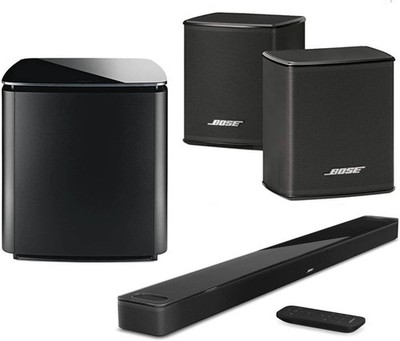 Bose Dolby Atmos 3.1 Home Theater System: Smart Soundbar, Bass 700, Surrounds