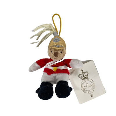 Russ The Royal Collection British King's Guard Bear Plush Ornament with Tags
