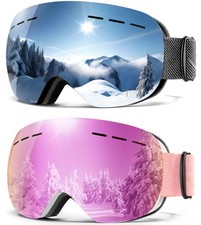 Anti Fog Ski Goggles for Men Women Snow Goggles with UV Protection Snowboard ...