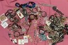 Costume Jewelry Bracelet Necklace Lot Butterscotch Carved Bakelite Henri Bendel