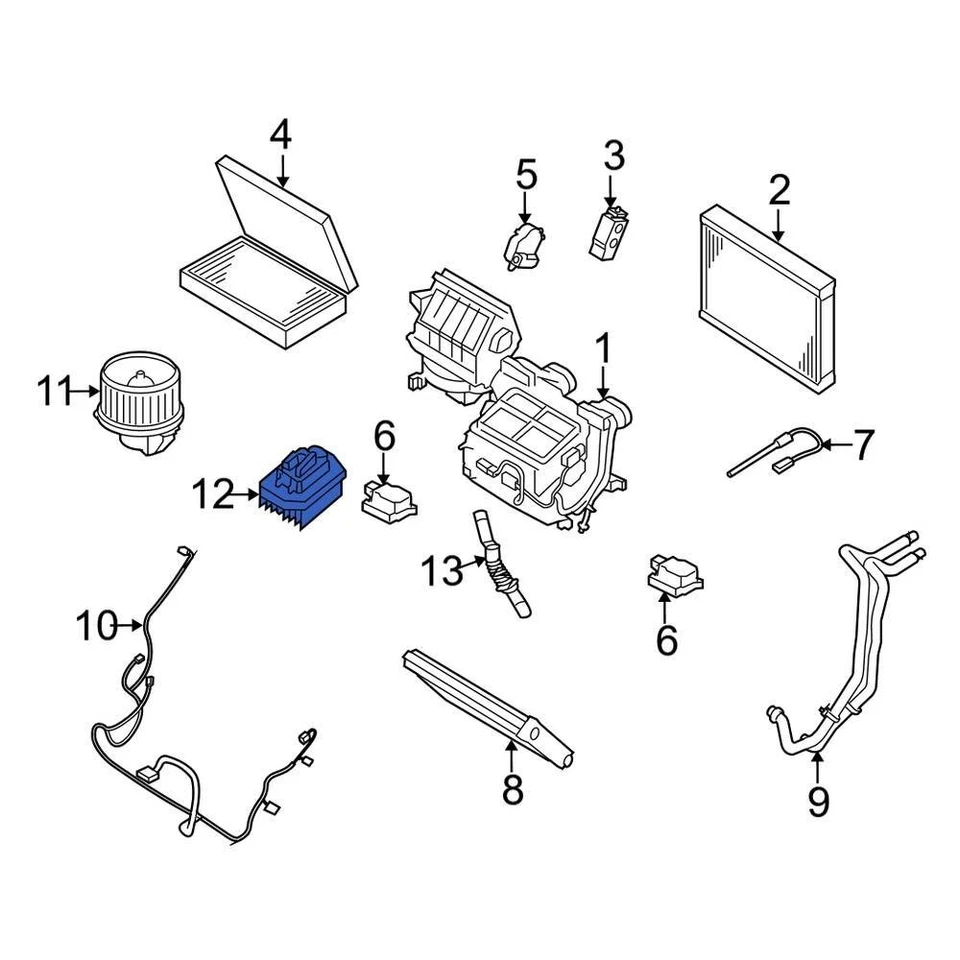 For Land Rover Range Rover Sport 06-13 HVAC Blower Motor Resistor Land Rover Foto 2 de 2