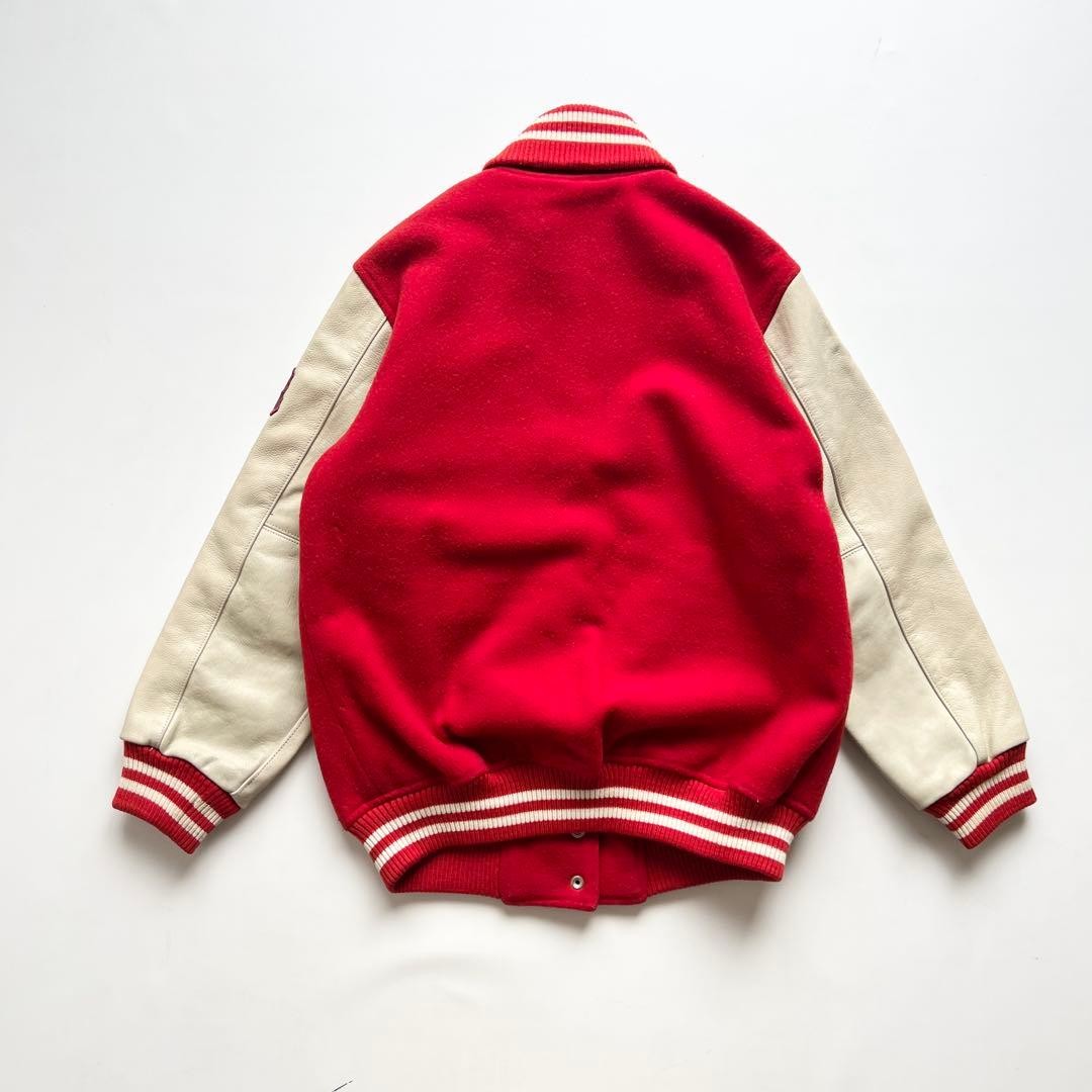 McGregor 80s Leather Wool Stadium Jacket Unisex S… - image 13