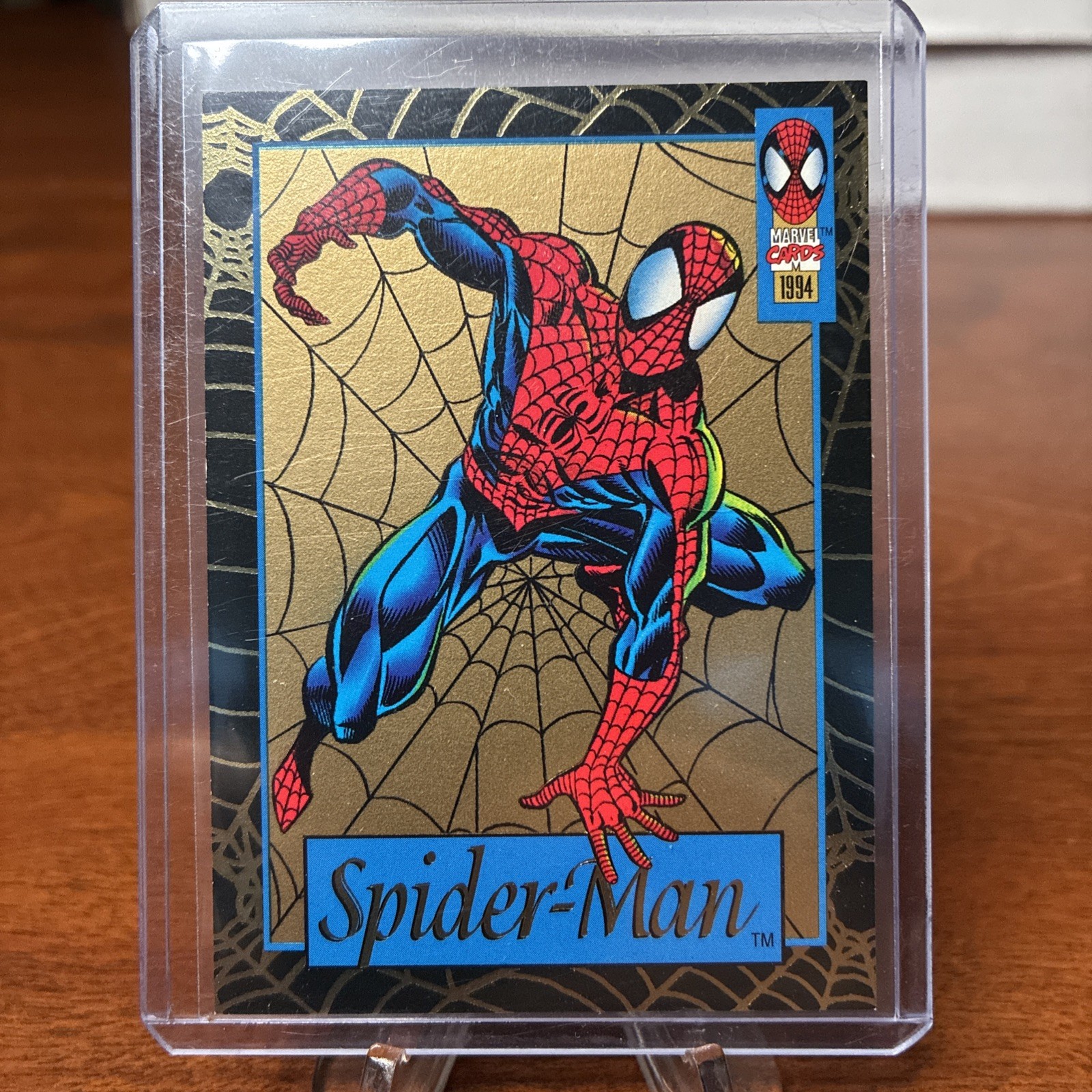 1994 Fleer Marvel Gold Web Spiderman #3 Gold Web Limited Edition