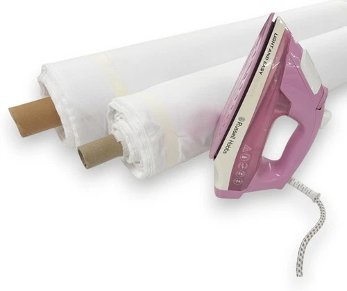 Iron-On Cotton Interfacing 36” Wide Material Dressmaking Fusible Medium Woven