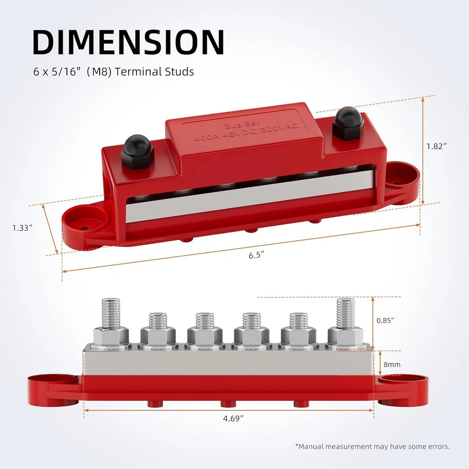 400A Bus Bar Power Distribution Block Marine Auto - Image 4 of 4