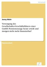 Jenny Mohr | Versorgung des Gesellschafter-Ge...