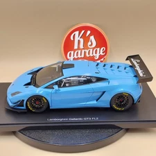 AUTOart 1/18 Lamborghini Gallardo GT3 FL2 2013 Blue 2-door openings 38577