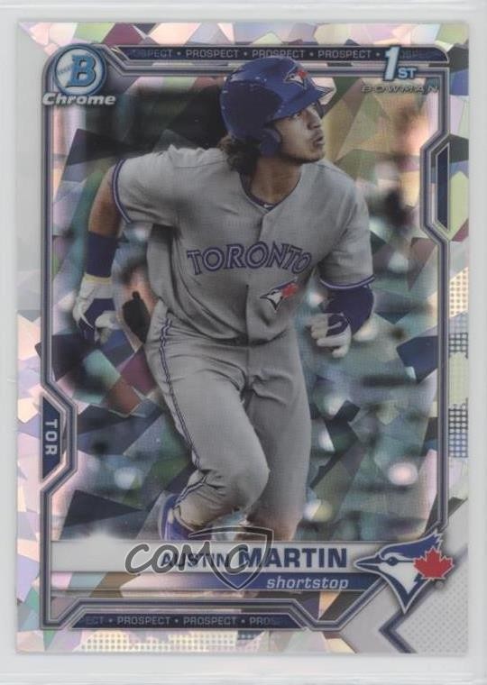 2021 Bowman Chrome Prospects Atomic Refractor Austin Martin #BCP-87 17wc