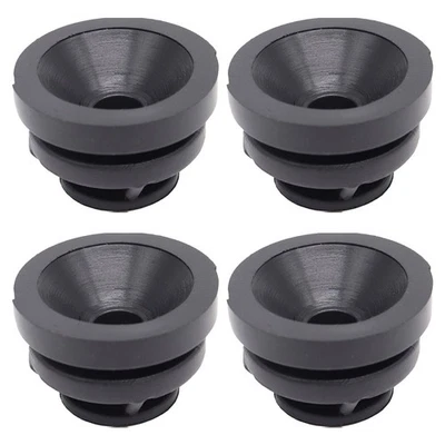 Abdeckung Auto Motor Bushpuffer Gummi Gummihalterungen Schwarz 4 St��ck - Image 1 of 4