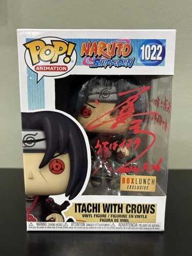 Funko Pop Naruto Itachi Signed by JVA Japanese Voice Actor
