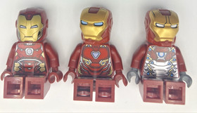 Lot Of 3 Iron Man Genuine LEGO Minifigures LEGO Marvel SH0405 76083 76107 76140